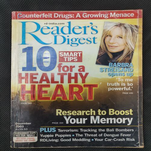 Reader’s Digest . Edition :- ( Dec - 2003 ) .