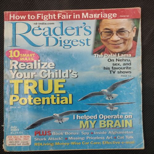 Reader’s Digest . Edition :- ( July - 2003 ) .