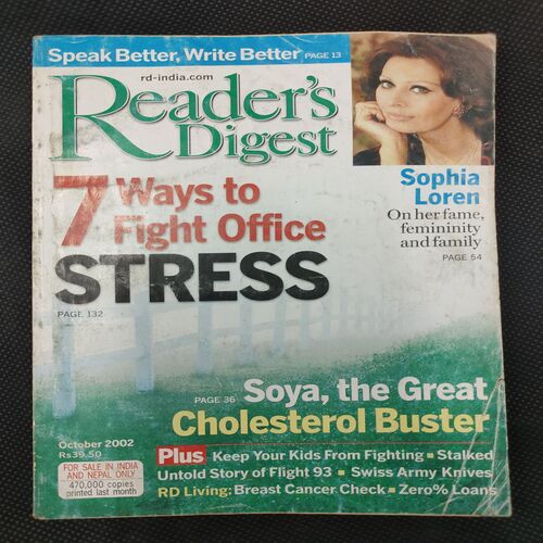 Reader’s Digest . Edition :- ( Oct - 2002 ) .