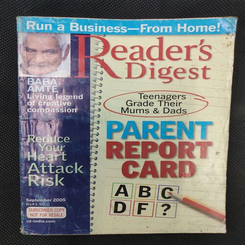 Reader’s Digest . Edition :- ( Sept - 2005 ) .