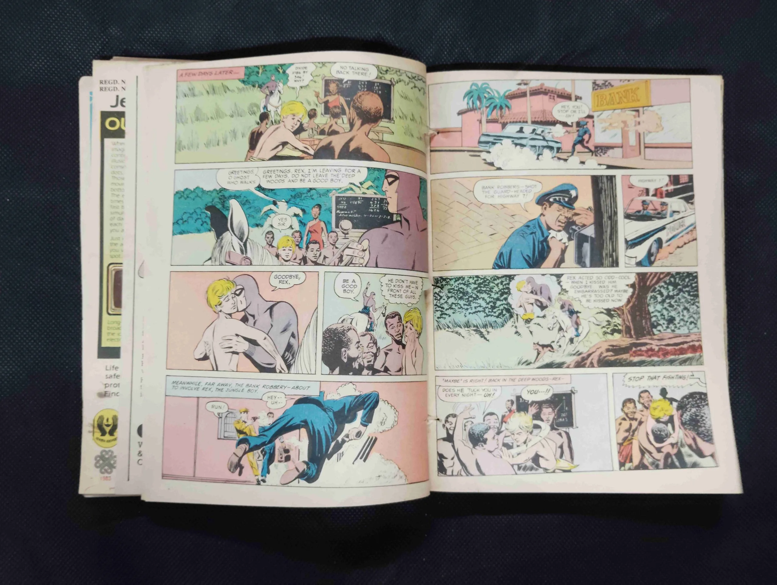 (INDRAJAL COMICS) (SINGLE BINDING 18 IN 1) (LANGUAGE-ENGLISH & BENGALI), 1.>THE BECKONING FETTERS, 2.>THE PHANTOM'S PARADISE, 3.>THE DRUG SCANDAL, 4.>THE LEGENDARY BENEFACTOR, 5.>THE SLY SEA WOLVES, 6.>THE PHANTOM'S ADORED GEM (PART-2), 7.>THE CONCORDE MYSTERY, 8.>THE MAGNIFICENT EMBLEM (PART-1), 9.>THE PHANTOM'S ADORED GEM (PART-1), 10.>THE MAN-HUNTING WITCH, 11.>THE EMPEROR'S DREAM, 12.>NISHIDDH BHOOMI KAARAA PURA (PART-2), 13.>DAAYAN KA SHRAAP (PART-1), 14.>RAAJA MIDAASER DUHSBAPN, 15.> RAKTAKTA PRATISODHA, 16.>HARANO HIRER RAHASYA