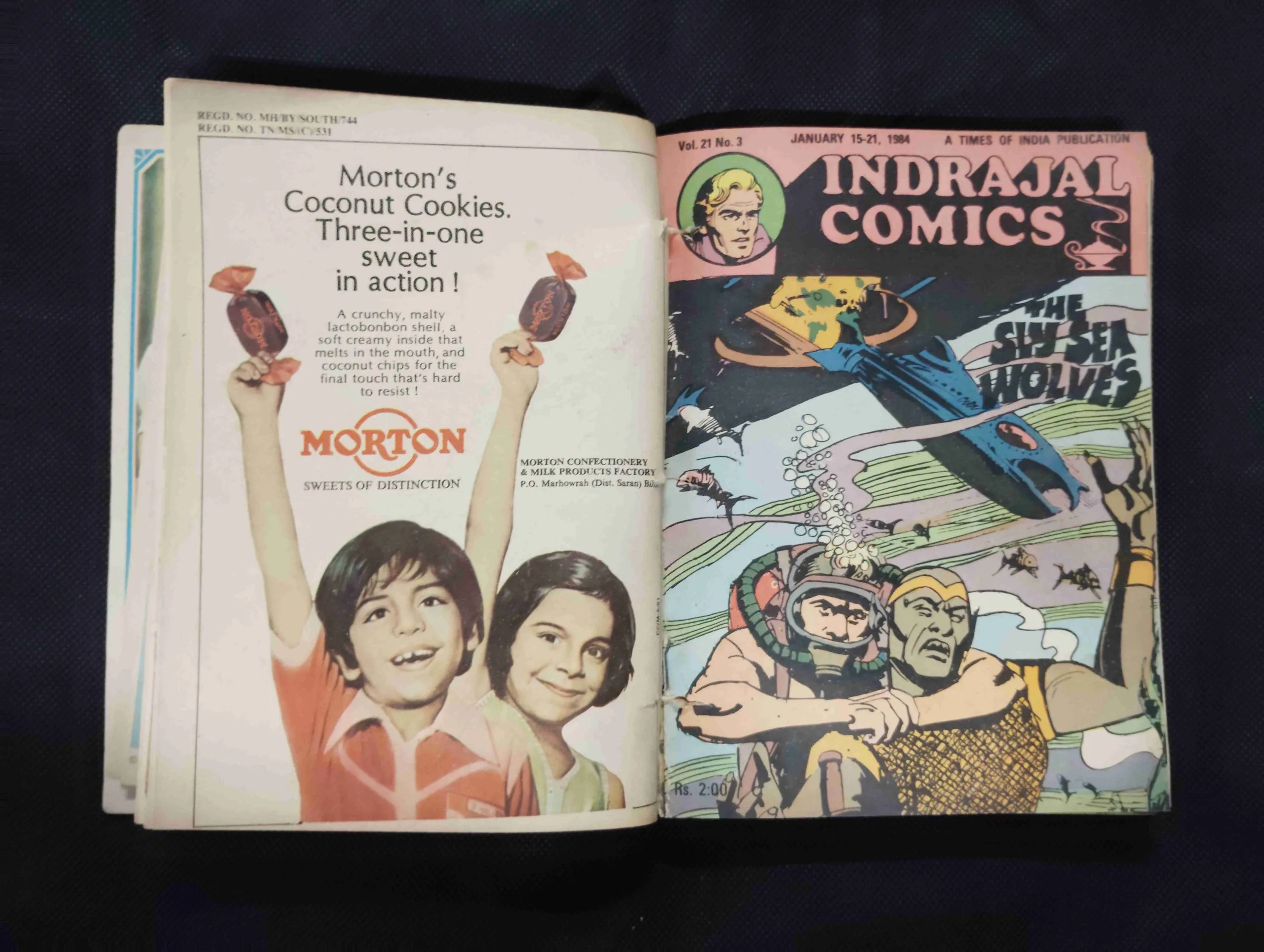 (INDRAJAL COMICS) (SINGLE BINDING 18 IN 1) (LANGUAGE-ENGLISH & BENGALI), 1.>THE BECKONING FETTERS, 2.>THE PHANTOM'S PARADISE, 3.>THE DRUG SCANDAL, 4.>THE LEGENDARY BENEFACTOR, 5.>THE SLY SEA WOLVES, 6.>THE PHANTOM'S ADORED GEM (PART-2), 7.>THE CONCORDE MYSTERY, 8.>THE MAGNIFICENT EMBLEM (PART-1), 9.>THE PHANTOM'S ADORED GEM (PART-1), 10.>THE MAN-HUNTING WITCH, 11.>THE EMPEROR'S DREAM, 12.>NISHIDDH BHOOMI KAARAA PURA (PART-2), 13.>DAAYAN KA SHRAAP (PART-1), 14.>RAAJA MIDAASER DUHSBAPN, 15.> RAKTAKTA PRATISODHA, 16.>HARANO HIRER RAHASYA
