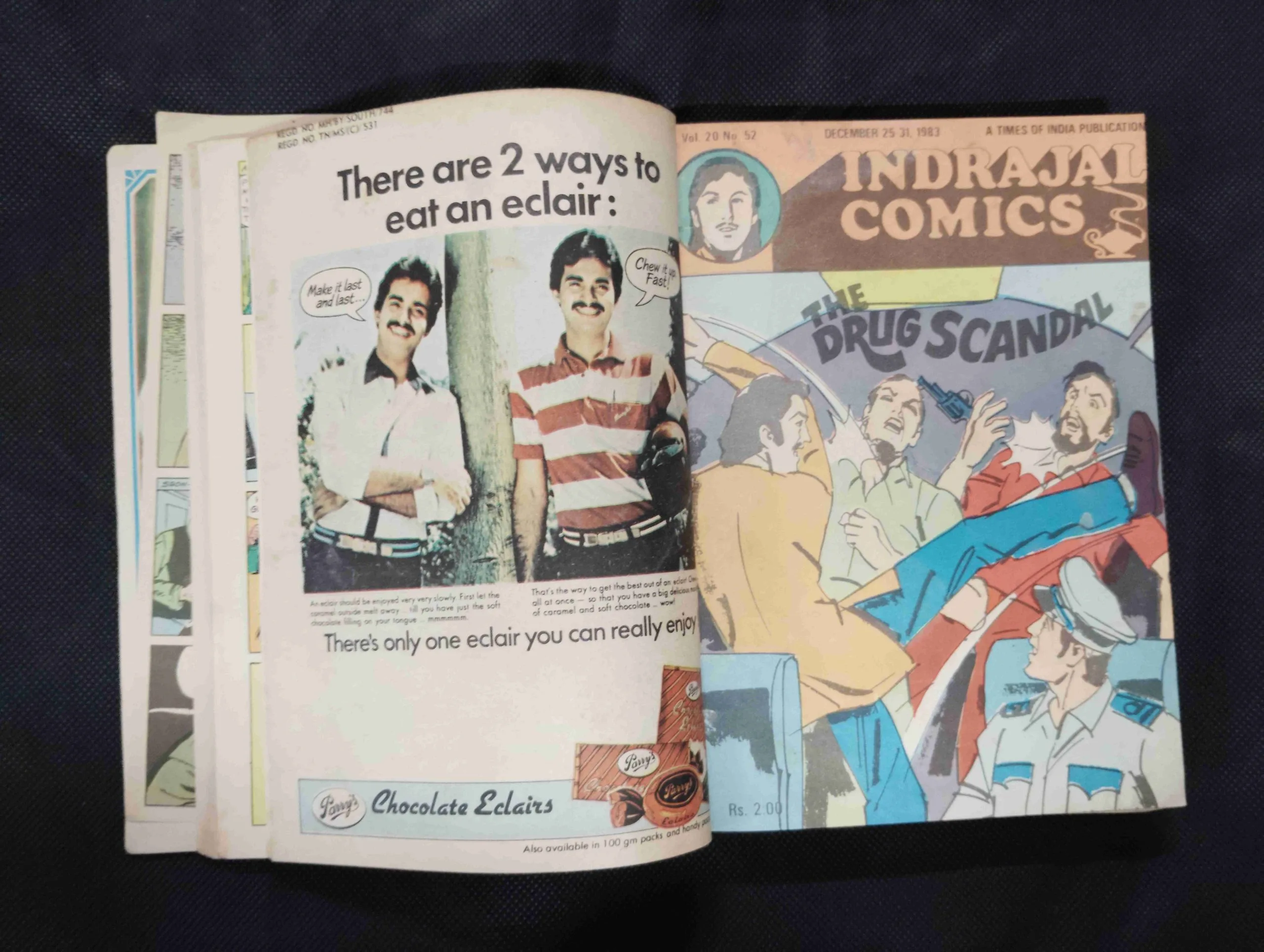 (INDRAJAL COMICS) (SINGLE BINDING 18 IN 1) (LANGUAGE-ENGLISH & BENGALI), 1.>THE BECKONING FETTERS, 2.>THE PHANTOM'S PARADISE, 3.>THE DRUG SCANDAL, 4.>THE LEGENDARY BENEFACTOR, 5.>THE SLY SEA WOLVES, 6.>THE PHANTOM'S ADORED GEM (PART-2), 7.>THE CONCORDE MYSTERY, 8.>THE MAGNIFICENT EMBLEM (PART-1), 9.>THE PHANTOM'S ADORED GEM (PART-1), 10.>THE MAN-HUNTING WITCH, 11.>THE EMPEROR'S DREAM, 12.>NISHIDDH BHOOMI KAARAA PURA (PART-2), 13.>DAAYAN KA SHRAAP (PART-1), 14.>RAAJA MIDAASER DUHSBAPN, 15.> RAKTAKTA PRATISODHA, 16.>HARANO HIRER RAHASYA