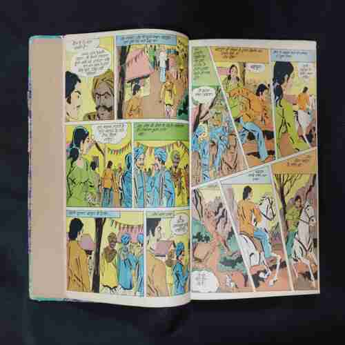 (INDRAJAL COMICS) (SINGLE BINDING- 10 IN 1) (LANGUAGE-ENGLISH & HINDI), 1.>BIHAD KE DAKU, 2.>JAHAREELEE TOLEE (PART-1), 3.>JAHAREELEE TOLEE (PART-2), 4.>KORABA KE HEERE, 5.>JUNJLE KA SONA, 6.>LUTERON KA KAAL 7.>22WA VETAL (PART-1), 8.>22WA VETAL (PART-2), 9.>DOOBA JAHAAJ KA RAHASY, 10.>VETAAL KA SATHI (PART-1).