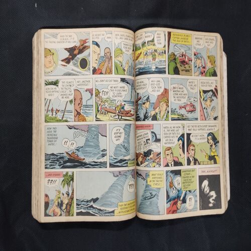 (INDRAJAL COMICS) (SINGLE BINDING- 15 IN 1) (LANGUAGE- ENGLISH), 1.>THE FLAMES OF VENGEANCE, 2.>THE FORSAKEN CAVE, 3.>......................., 4.>THE PHANTOM WEDS, 5.>KARNA, 6.>THE GOLDEN TOWER, 7.>THE MYSTERY OF THE HEADLESS GHOST, 8.>THE KUNG-FU KINGS, 9.>THE DOOMED PLANET, 10.>THE CRIME BUSTER'S, 11.>THE CURSE OF GOLD, 12.>GALACTIC TREASURE HUNT, 13.>THE MONSTER BOYS, 14.>THE DEVILS DOMAIN, 15.>THE STING OF VENOM