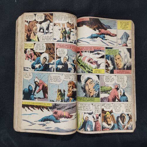 (INDRAJAL COMICS) (SINGLE BINDING- 15 IN 1) (LANGUAGE- ENGLISH), 1.>THE FLAMES OF VENGEANCE, 2.>THE FORSAKEN CAVE, 3.>......................., 4.>THE PHANTOM WEDS, 5.>KARNA, 6.>THE GOLDEN TOWER, 7.>THE MYSTERY OF THE HEADLESS GHOST, 8.>THE KUNG-FU KINGS, 9.>THE DOOMED PLANET, 10.>THE CRIME BUSTER'S, 11.>THE CURSE OF GOLD, 12.>GALACTIC TREASURE HUNT, 13.>THE MONSTER BOYS, 14.>THE DEVILS DOMAIN, 15.>THE STING OF VENOM