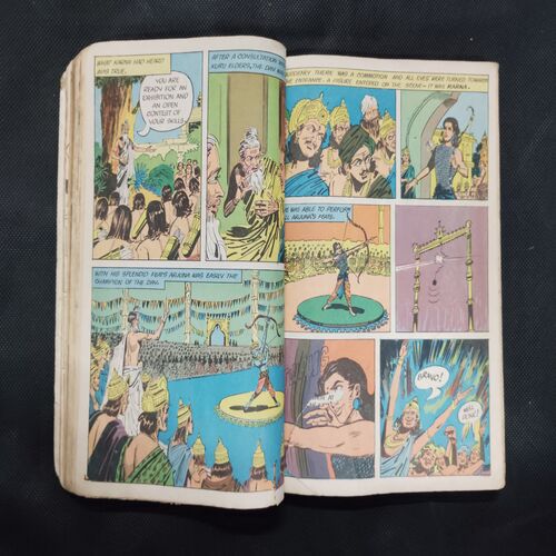 (INDRAJAL COMICS) (SINGLE BINDING- 15 IN 1) (LANGUAGE- ENGLISH), 1.>THE FLAMES OF VENGEANCE, 2.>THE FORSAKEN CAVE, 3.>......................., 4.>THE PHANTOM WEDS, 5.>KARNA, 6.>THE GOLDEN TOWER, 7.>THE MYSTERY OF THE HEADLESS GHOST, 8.>THE KUNG-FU KINGS, 9.>THE DOOMED PLANET, 10.>THE CRIME BUSTER'S, 11.>THE CURSE OF GOLD, 12.>GALACTIC TREASURE HUNT, 13.>THE MONSTER BOYS, 14.>THE DEVILS DOMAIN, 15.>THE STING OF VENOM