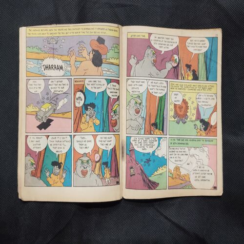 CHACHA BHATIJA AND THE BLACK MAGIC  (BACK COVER MESSING)