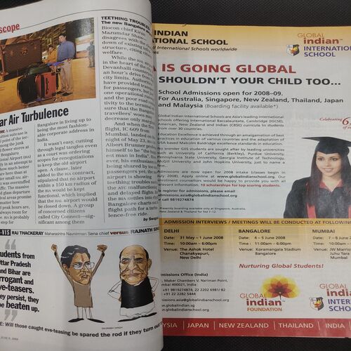 India Today . Edition :- ( June 9 , 2008 ) .
