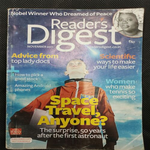 Reader’s Digest . Edition :- ( Nov - 2011 ) .