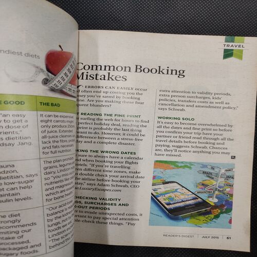 Reader’s Digest . Edition :- ( July - 2015 ) .