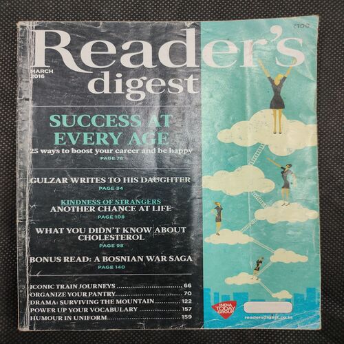 Reader’s Digest . Edition :- ( March - 2016 ) .