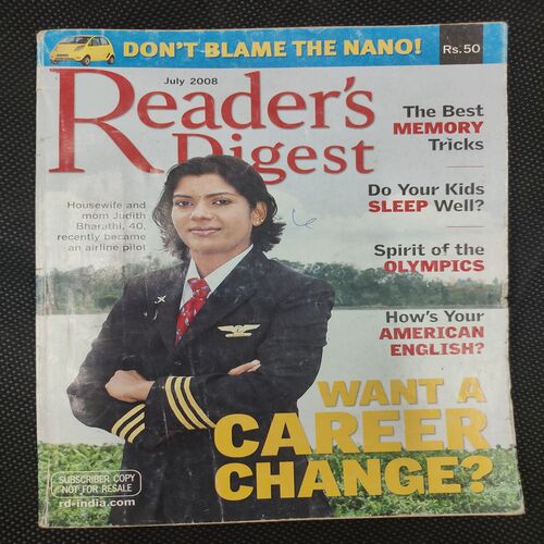 Reader’s Digest . Edition :- ( July - 2008 ) .