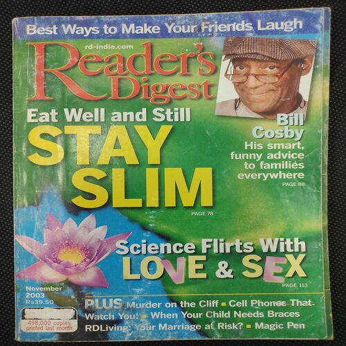 Reader’s Digest . Edition :- ( Nov - 2003 ) .