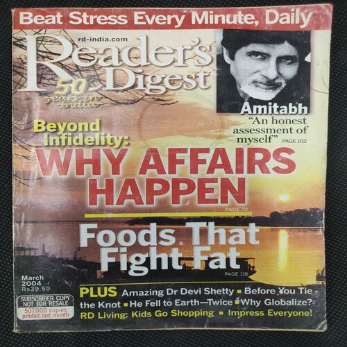 Reader’s Digest . Edition :- ( March - 2004 ) .