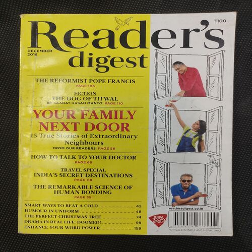 Reader’s Digest . Edition :- ( Dec - 2016 ) .