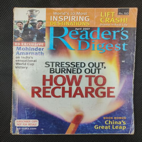 Reader’s Digest . Edition :- ( April - 2007 ) .