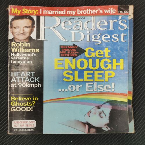 Reader’s Digest . Edition :- ( Aug - 2006 ) .