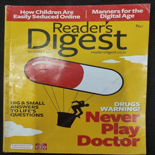 Reader’s Digest . Edition :- ( Oct - 2011 ) .