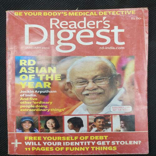 Reader’s Digest . Edition :- ( January - 2010 ) .