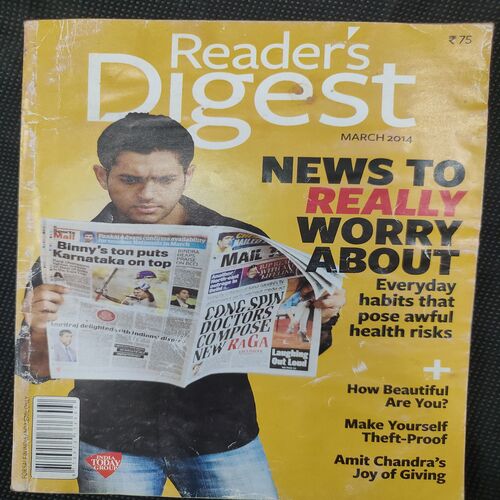 Reader’s Digest . Edition :- ( March - 2014 ) .
