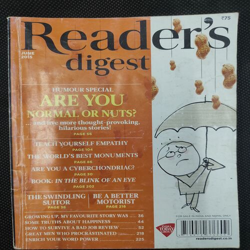 Reader’s Digest . Edition :- ( June - 2015 ) .