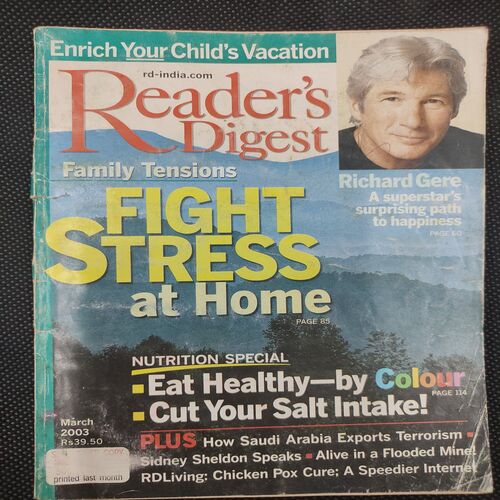 Reader’s Digest . Edition :- ( March - 2003 ) .