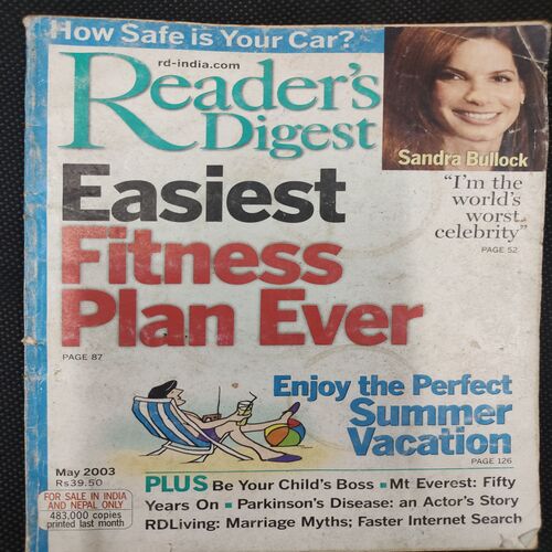 Reader’s Digest . Edition :- ( May - 2003 ) .