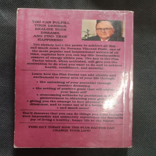 Norman Vincent Peale Power Of The Plus Factor .