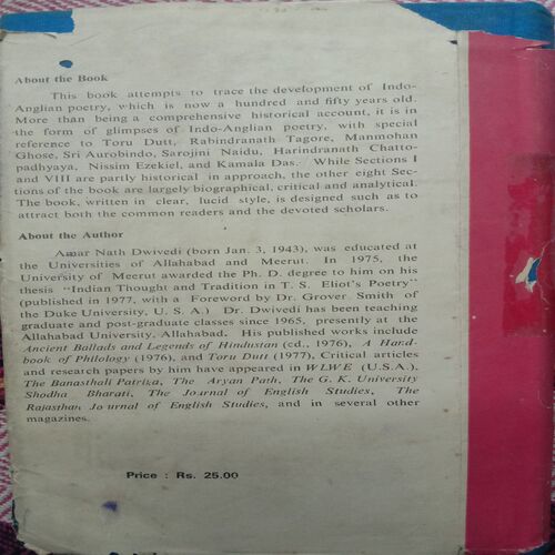 Indo-Anglian Poetry (By A.N Dwivedi)