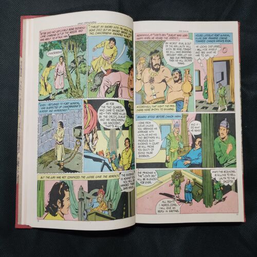AMAR CHITRA KATHA (SINGLE BINDING 8 in 1), 1.>HEMU, 2.>VEER DHAVAL, 3.>ANCESTORS OF RAMA, 4.>BALADITYA AND YASHODHARMA, 5.>BIRBAL THE WISE, 6.>RANADHIRA, 7.>VEER HAMMIR, 8.>THUGSEN.