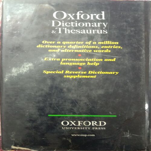 Oxford Dictionary And Thesaurus III