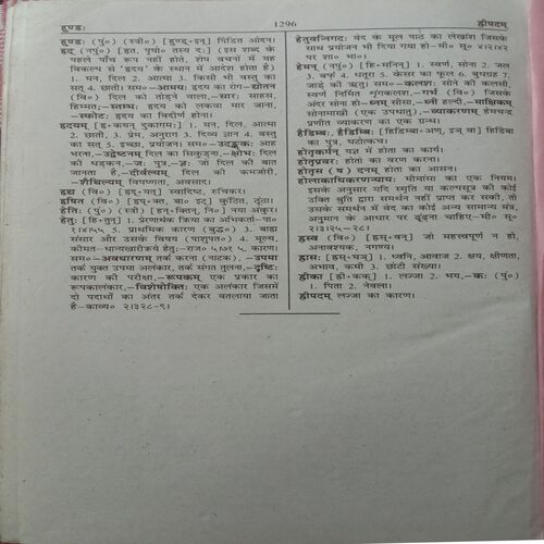 Sanskrit-Hindi Sabdkosh