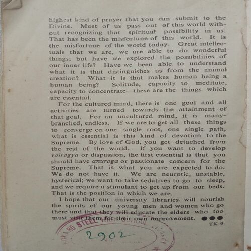 True Knowledge (By S.Radhakrishnan)
