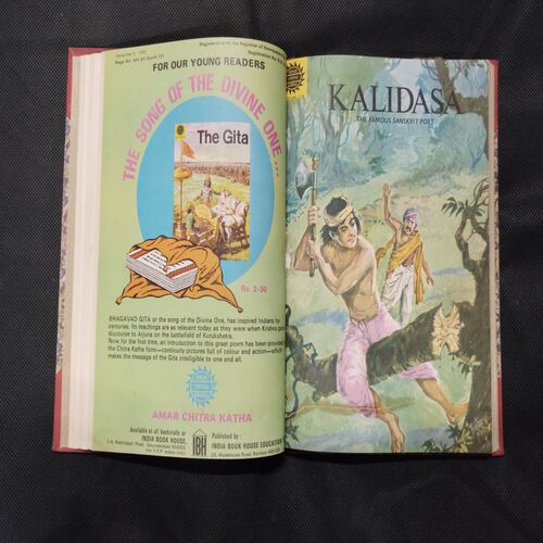 AMAR  CHITRAKATHA (SINGLE BINDING 8 in 1), KOCHUNNI, GANDHARI, JAHANGIR, KALIDASA, RAMAN THE MATCHLESS WIT, MITR AUR SHATRU, DAYANANDA, SAMARTH RAMDAS