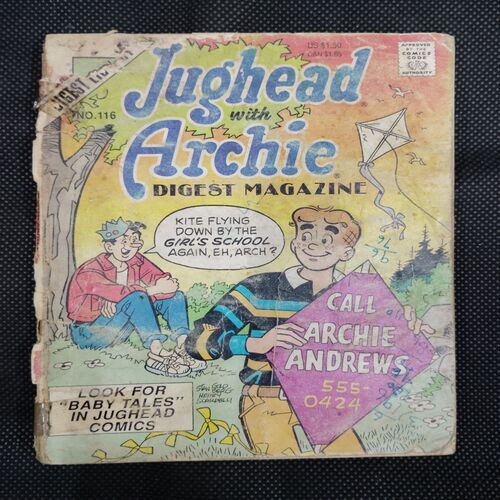 JUGHEAD WITH ARCHIE (NO-116) (FRONT COVER AND BACK COVER UPPER SIDE LITTLE CUT)