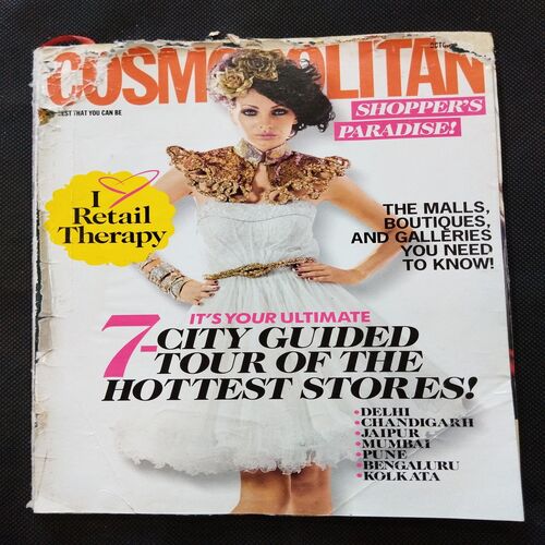 Cosmopolition ( October 2012 ) Front cover damaged .