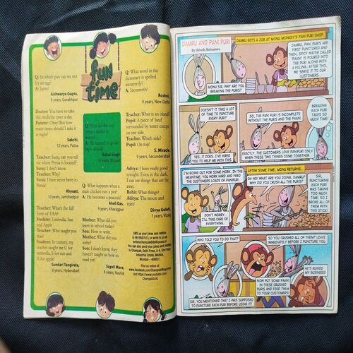 Champak ( September 2nd 2017 ) Few pages damaged and missing cover damage also .