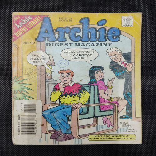 ARCHIE (NO-151) (BACK COVER RIGHT SIDE BIG DAMAGE)