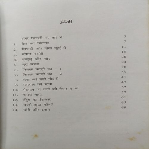 Sheikh Chilli Ki Kahaniyaan