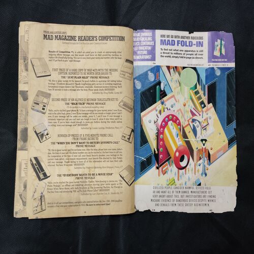 MAD  (NO-301 MARCH -1991) (FRONT COVER RIGHT SIDE LITTLE CUT)