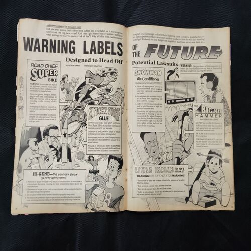 MAD  (NO-301 MARCH -1991) (FRONT COVER RIGHT SIDE LITTLE CUT)