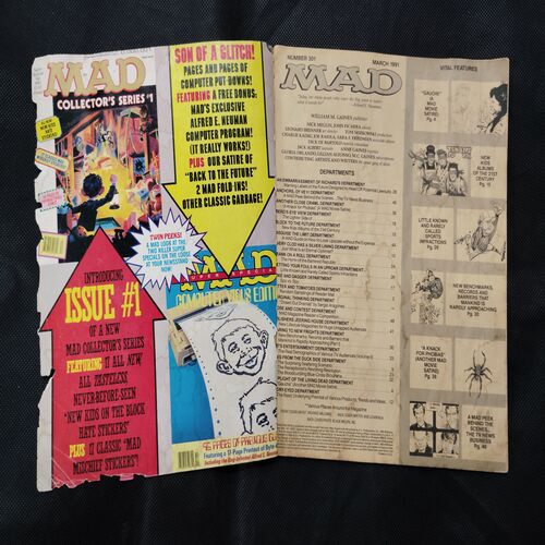 MAD  (NO-301 MARCH -1991) (FRONT COVER RIGHT SIDE LITTLE CUT)