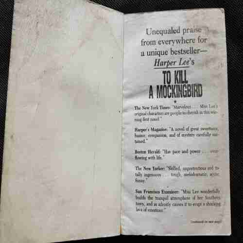 To Kill A Mockin Gbird (Harper Lee)