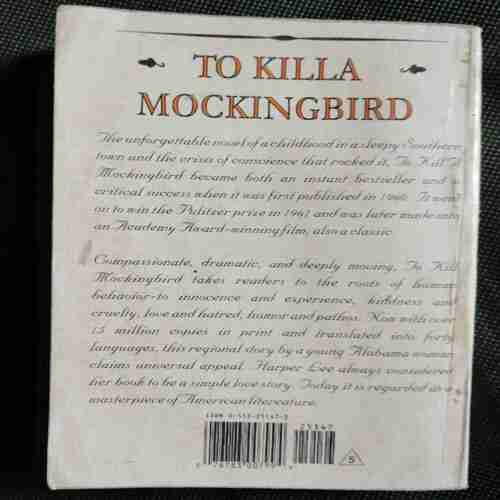 To Kill A Mockin Gbird (Harper Lee)