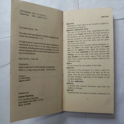 Webster's Pocket Medical and First Aid Dictionary