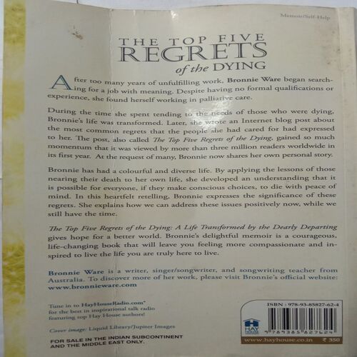 The Top Five Regrets Of The Dying (By Bronnie Ware)