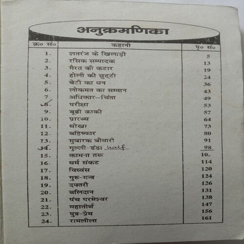 Premchand Ki Mansarovar Ki Kahaniya
