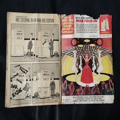 MAD (NO-206 APRIL-1976) (BACK COVER UPPER SIDE LITTLE CUT)