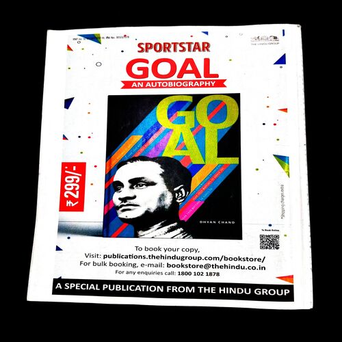 Sportstar ( 2 November 2019 ) Poster missing .